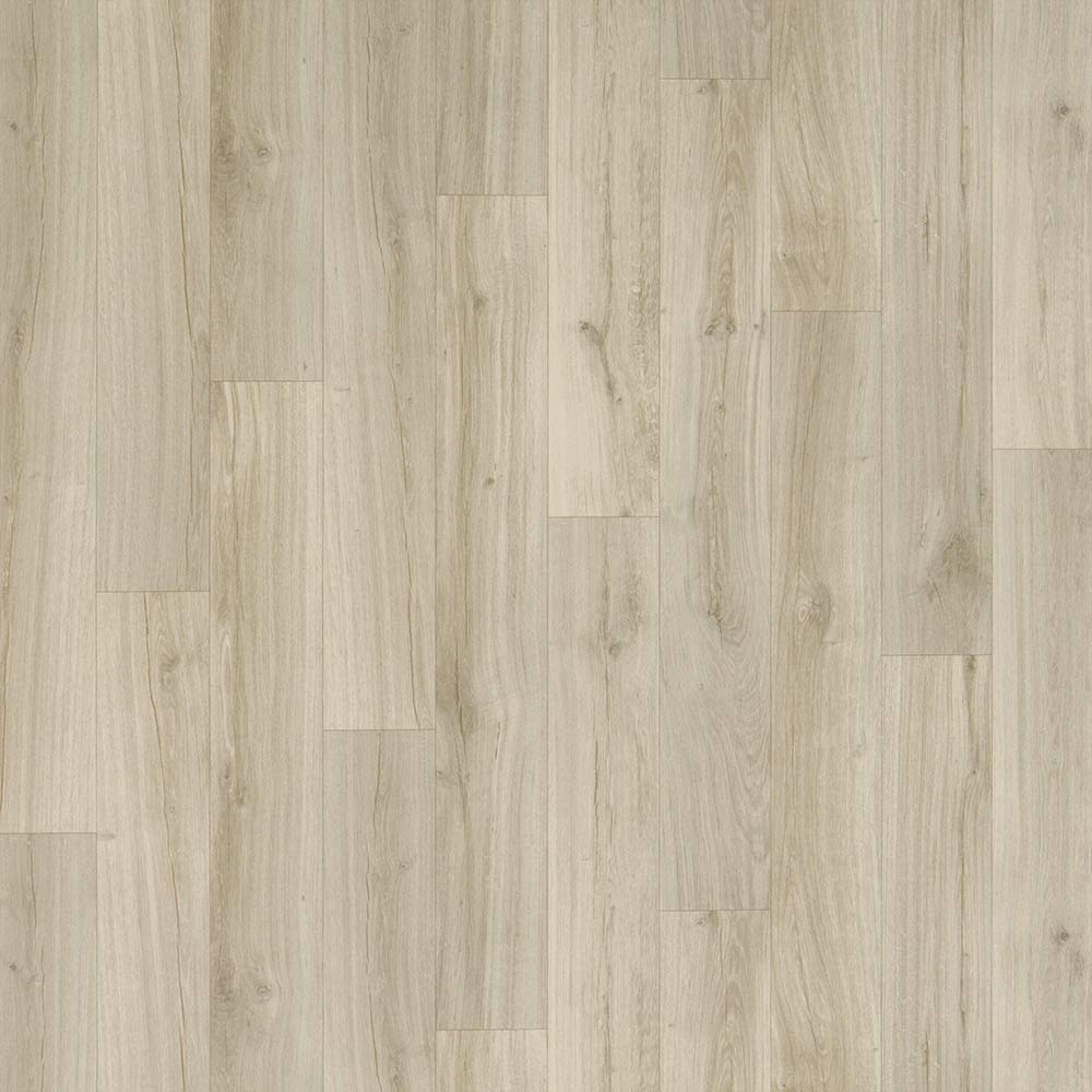 CV-Bodenbelag Ragusa Meterware auf Rolle 5418 Holzoptik Weiß 400 cm