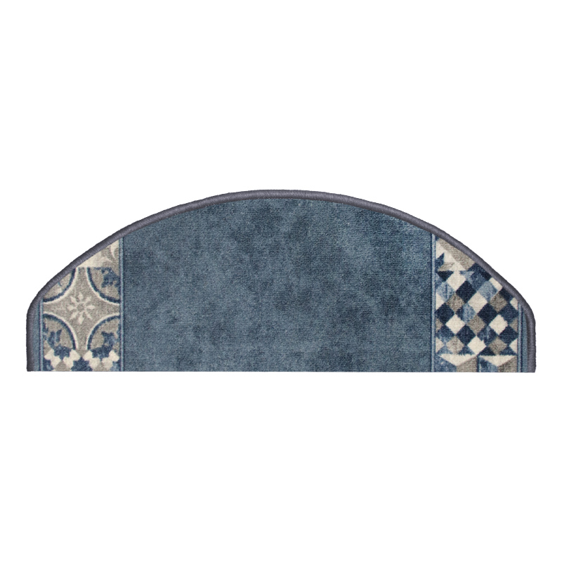 Stufenmatte Murcia blau halbrund 65 x 23,5 cm
