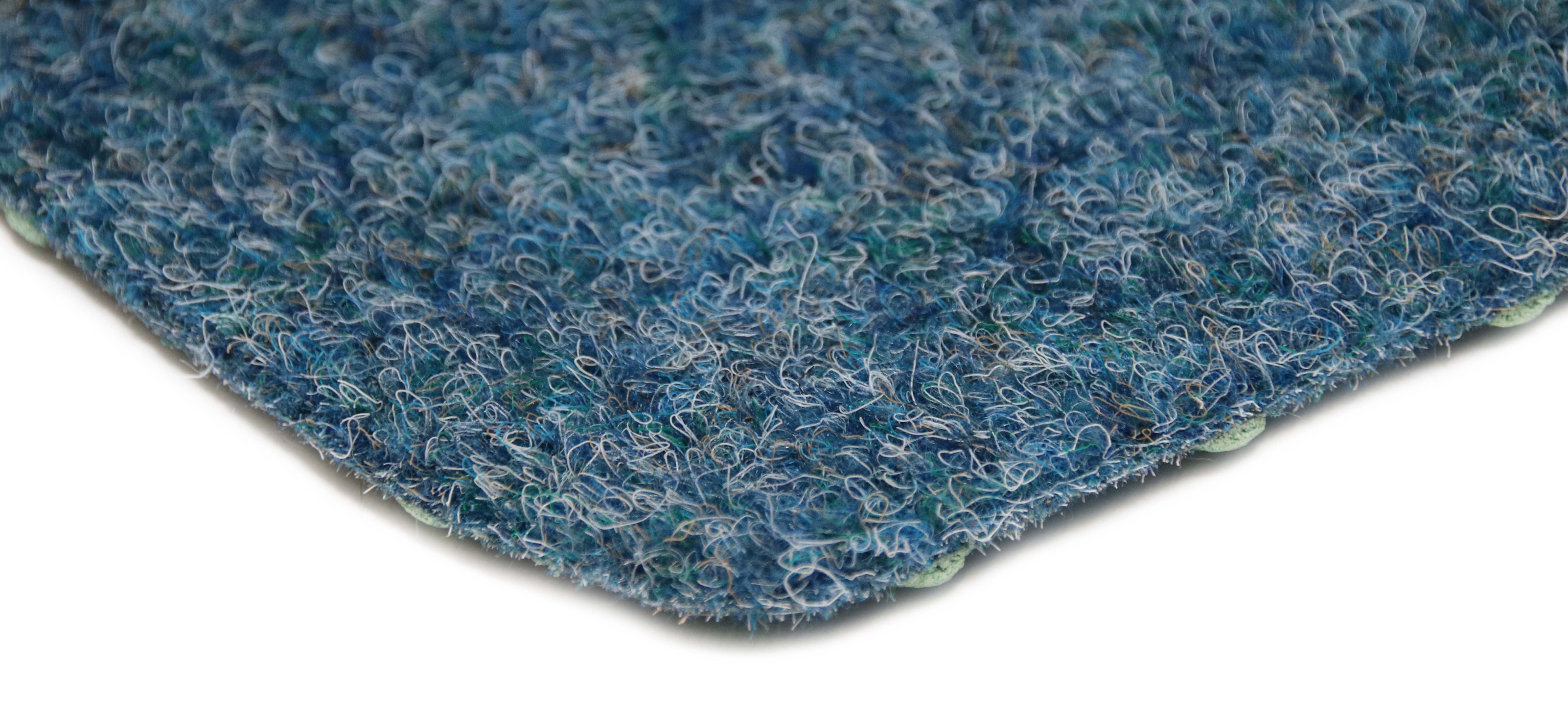 Kunstrasen mit Noppen blau Meterware auf Rolle blau 200 cm