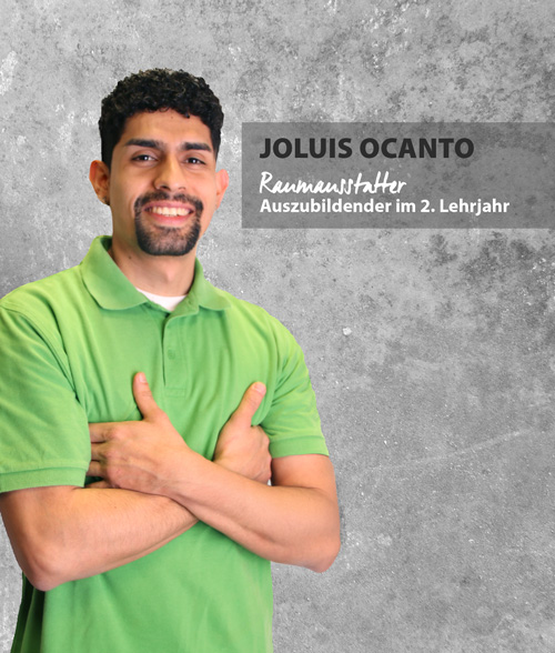 Portrait Joluis Ocanto, Raumausstatter.