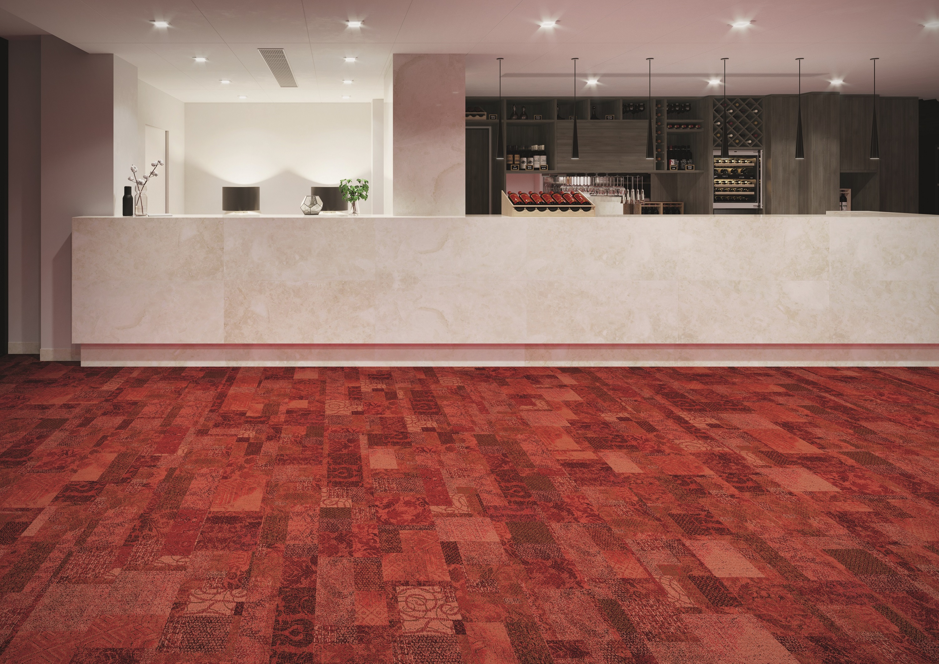 Teppichfliese Coronado 25 x 100 cm Infloor