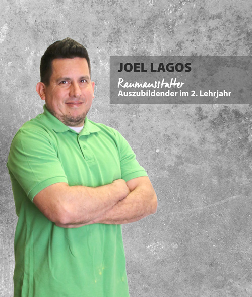 Portrait Joel Lagos, Raumausstatter.