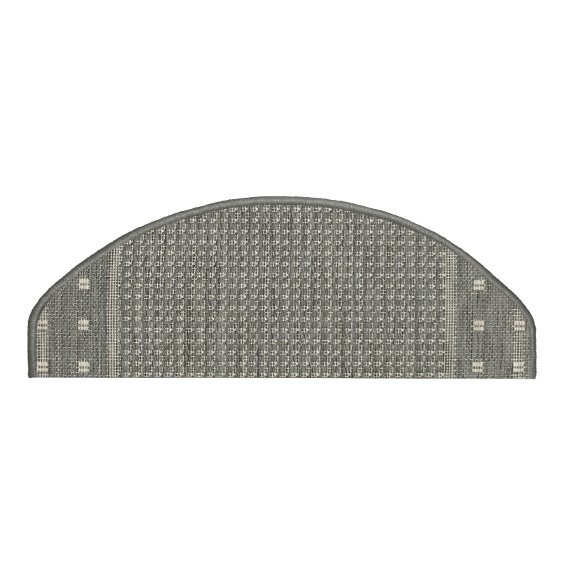 Stufenmatte Natura grau halbrund 65 x 23,5 cm