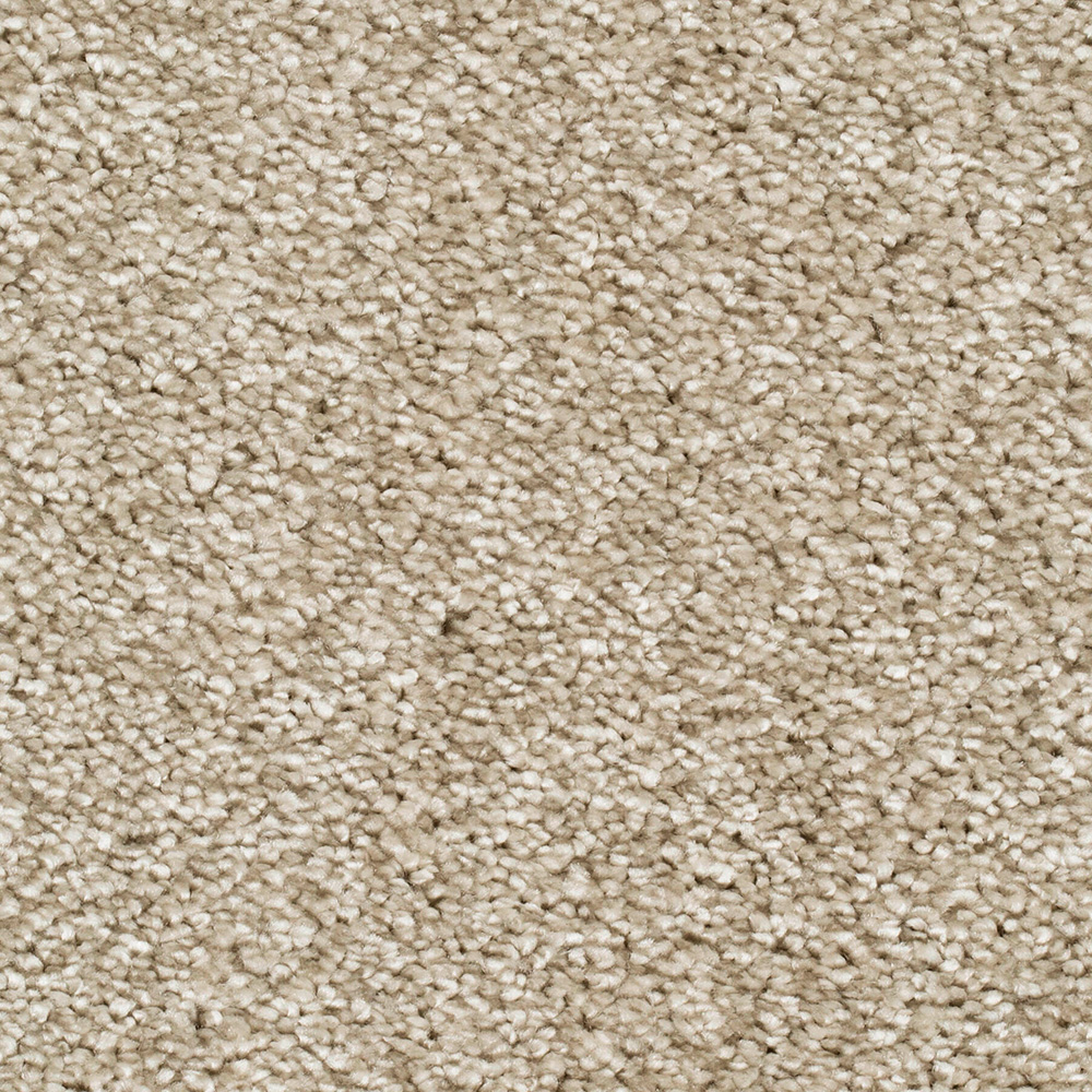 Teppichboden Achat Velours Meterware auf Rolle beige 500 cm