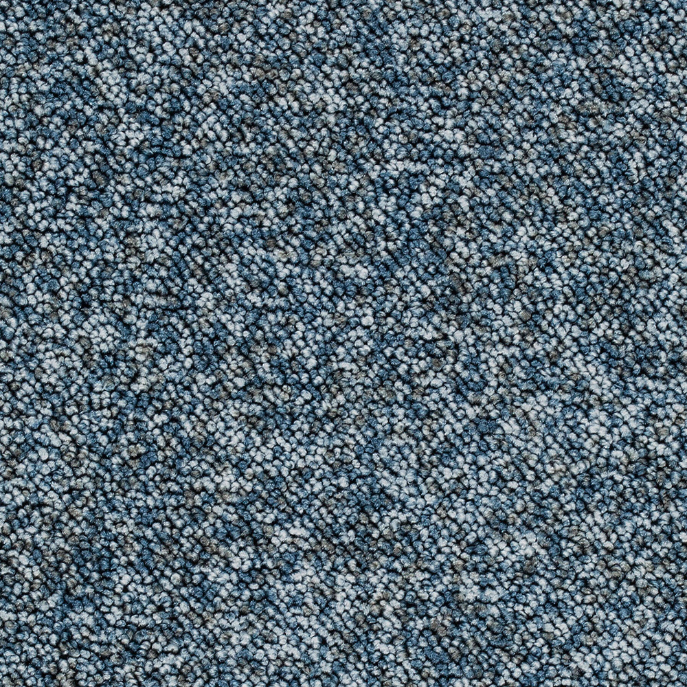 Teppichboden Magic Schlinge Meterware auf Rolle blau 400 cm