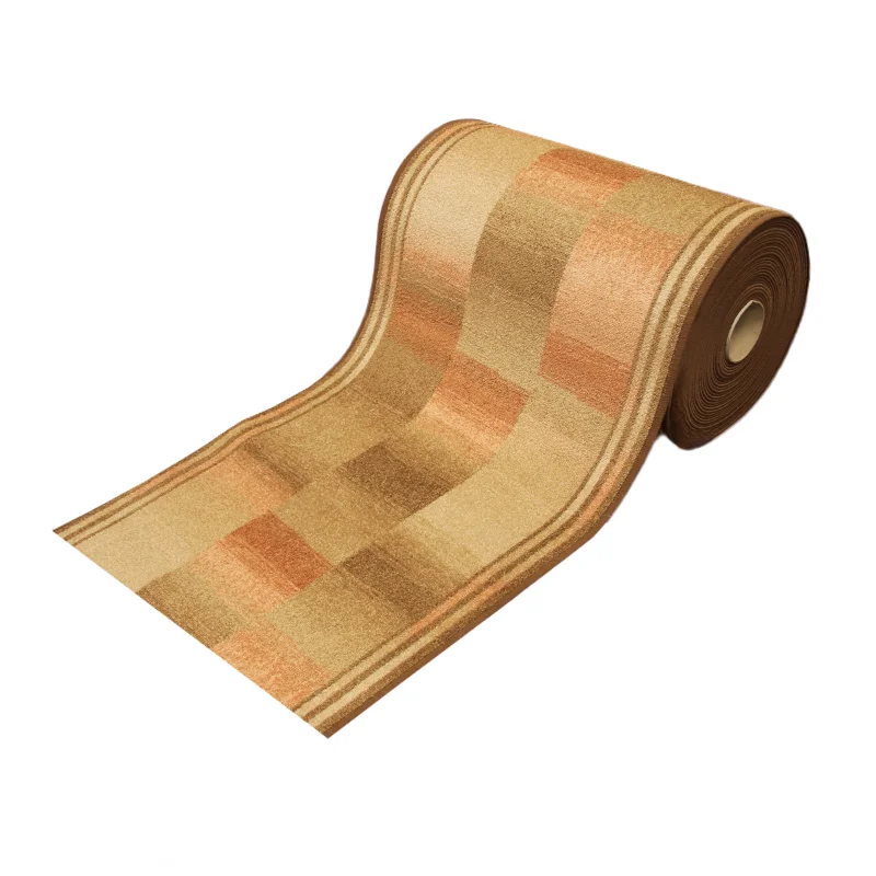 Teppichläufer Ikat Meterware Frisé-Oberfläche modernes Design clay 80 cm