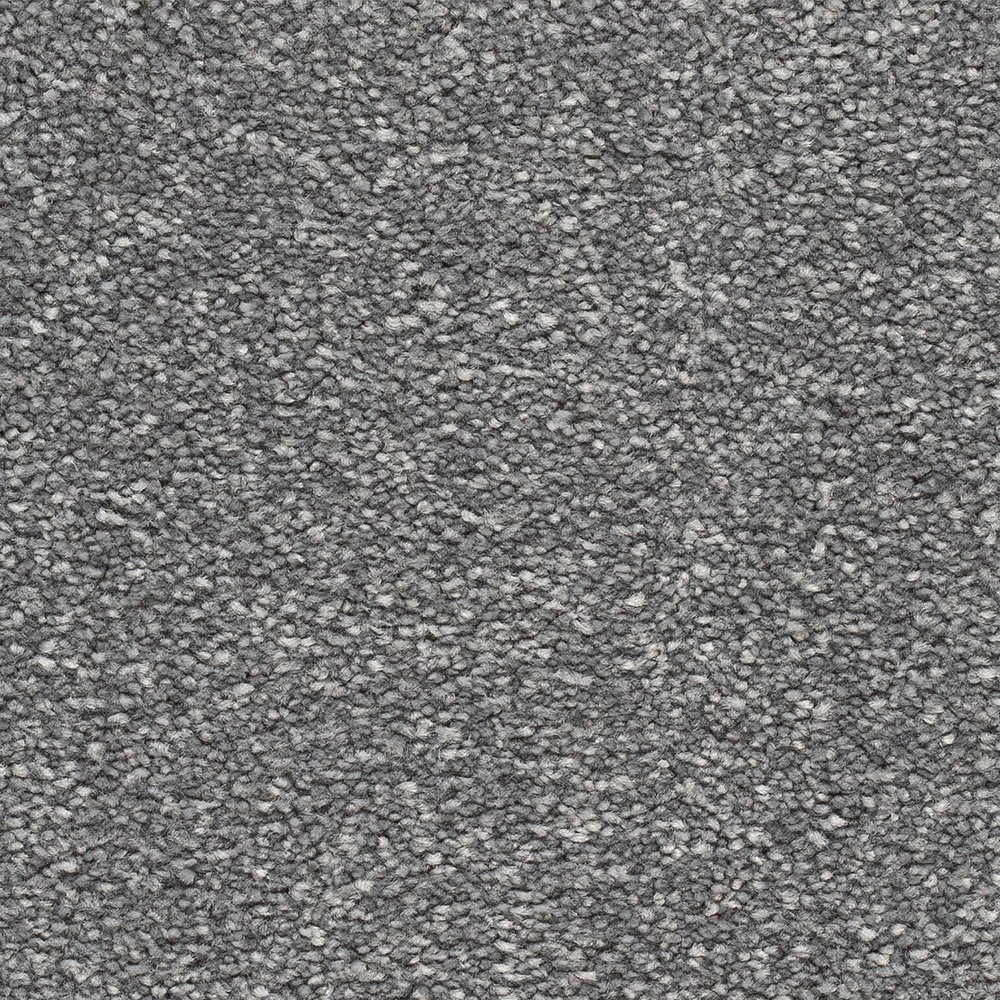 Teppichboden Toledo Velours Meterware auf Rolle grau 500 cm