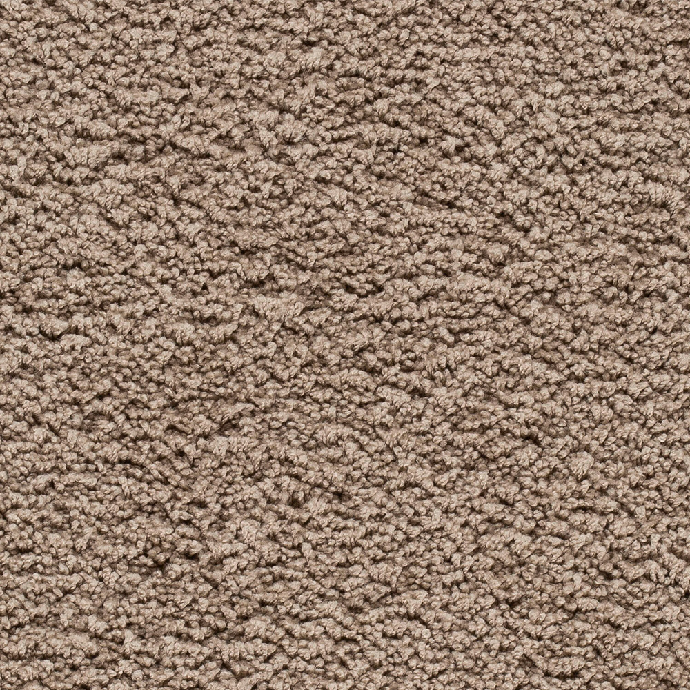 Teppichboden Santano Velours Meterware auf Rolle sand 500 cm