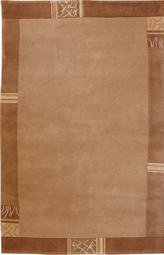 Orginal Handgeknüpfter Teppich Bhadohi Nepali beige 160 x 225