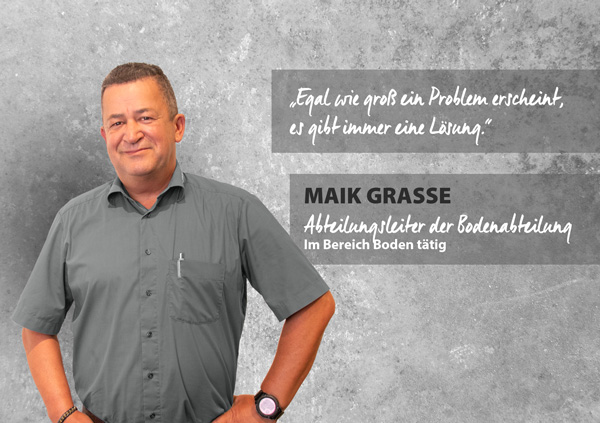 Portrait Maik Grasse, Abteilungsleiter im Boden