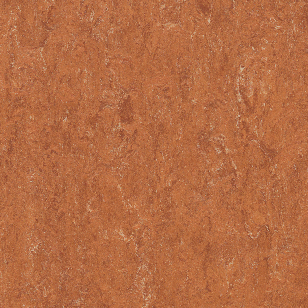 Linoleum Linoflex marmoriert Meterware auf Rolle 104 Orange 200 cm