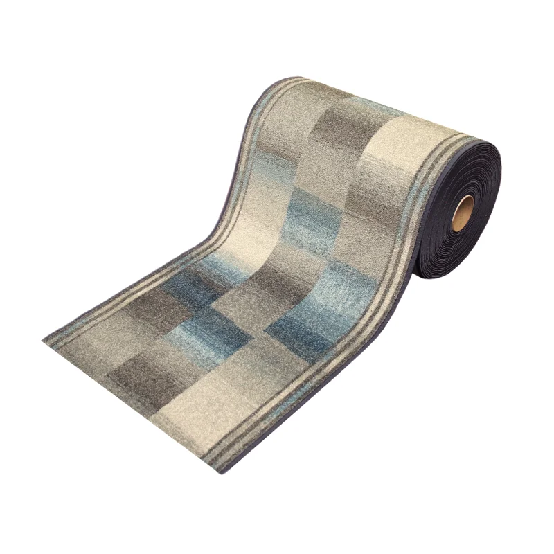 Teppichläufer Ikat Meterware Frisé-Oberfläche modernes Design alaska 80 cm