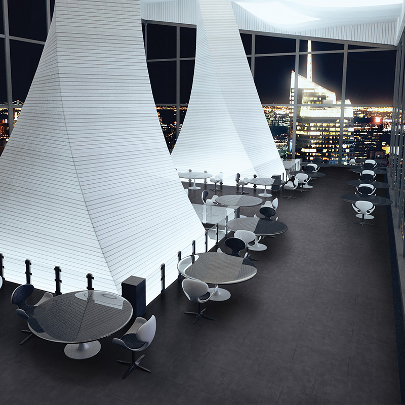 Designbelag Beton anthrazit 50 x 100 cm Planke Altro Debolon