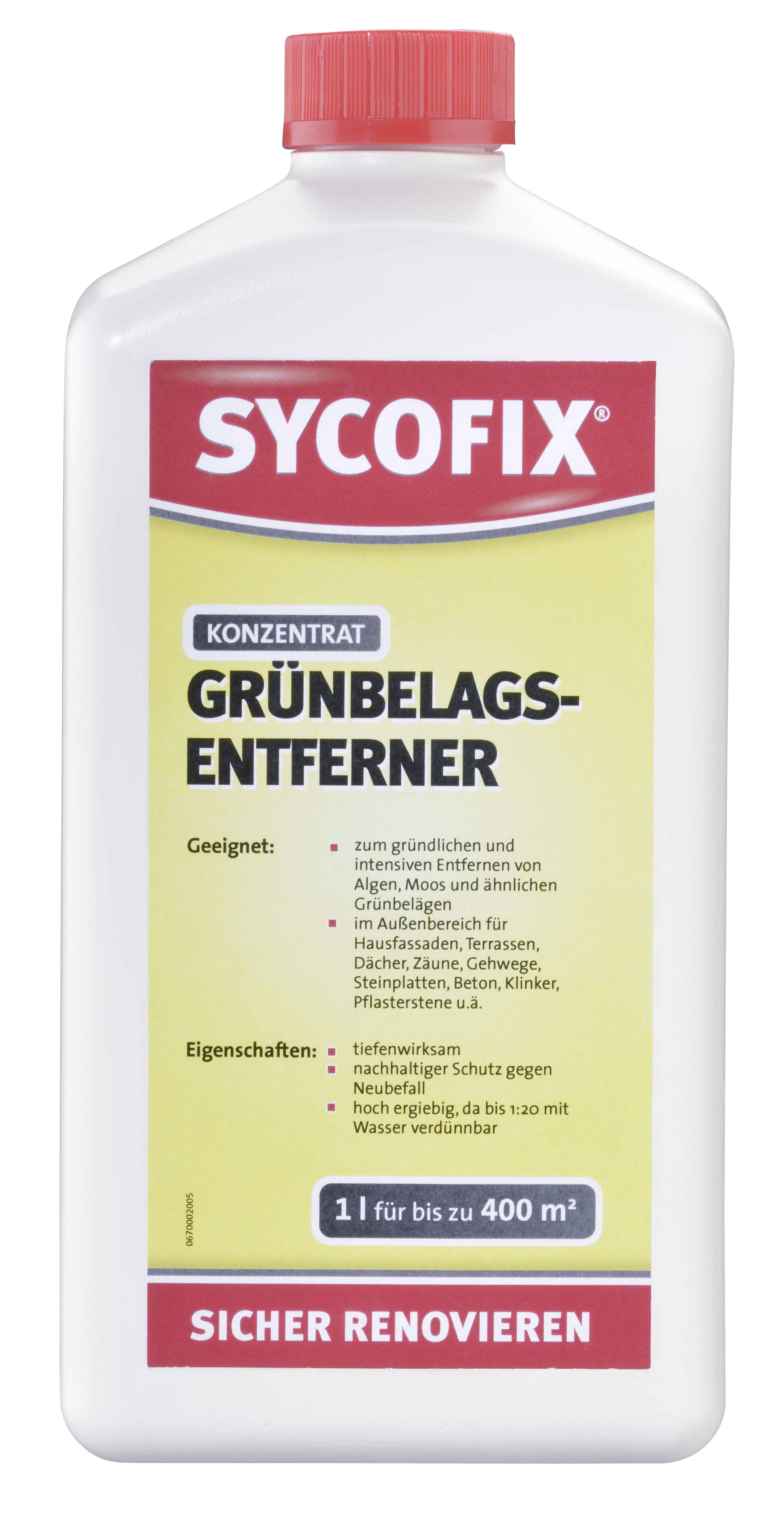 SYCOFIX ® Grünbelagsentferner 1 : 20 Konzentrat 1 l