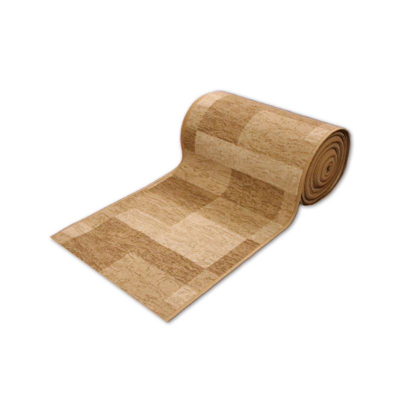 Teppichläufer Icona Meterware Feinschlingen modernes Design sand 80 cm