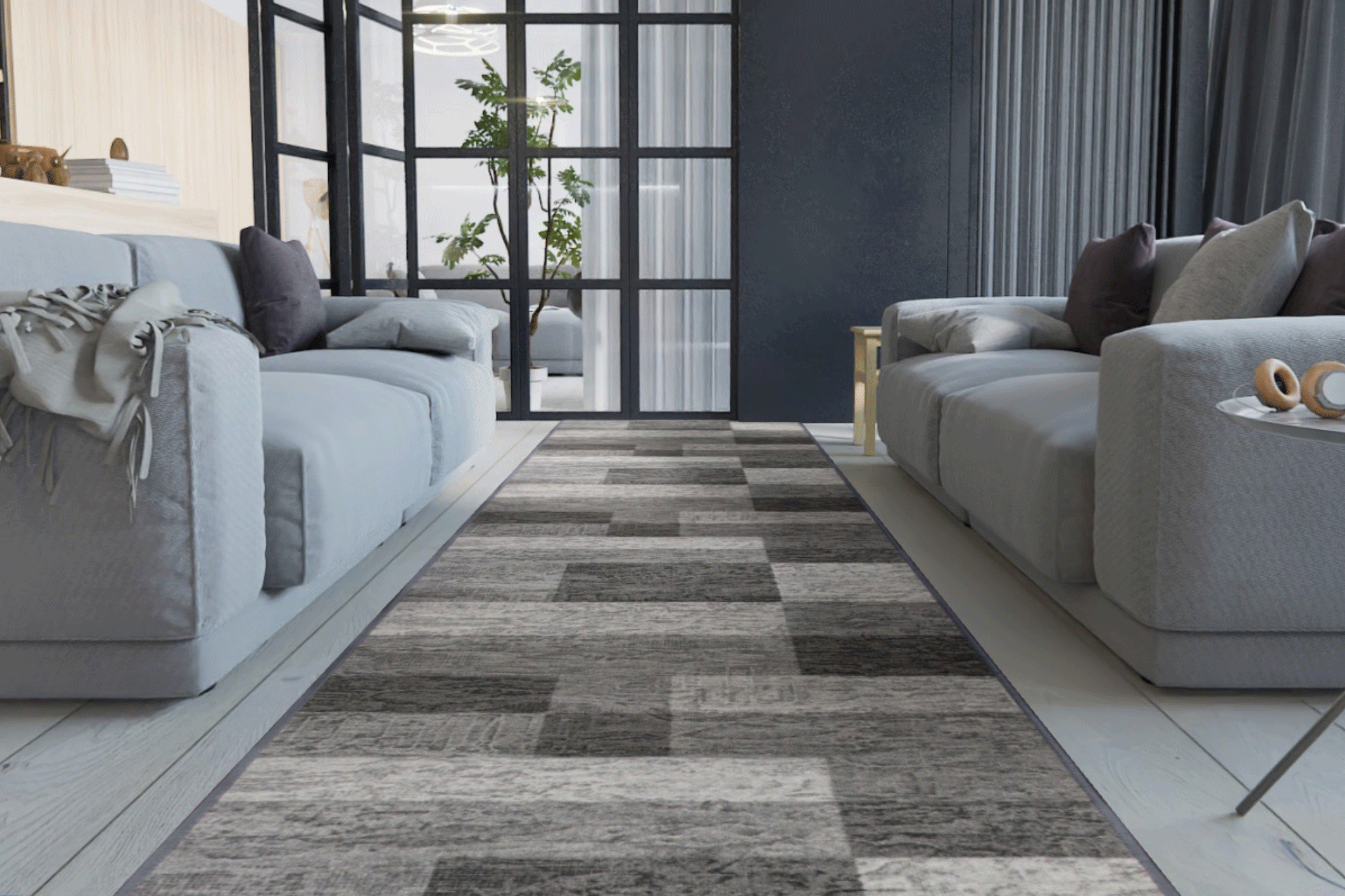 Teppichläufer Icona Meterware Feinschlingen modernes Design