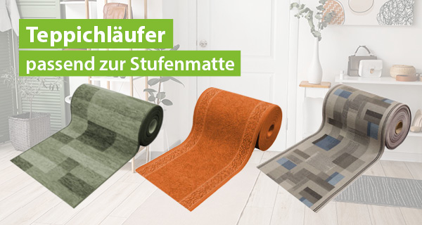Teppichläufer passend zur Stufenmatte.