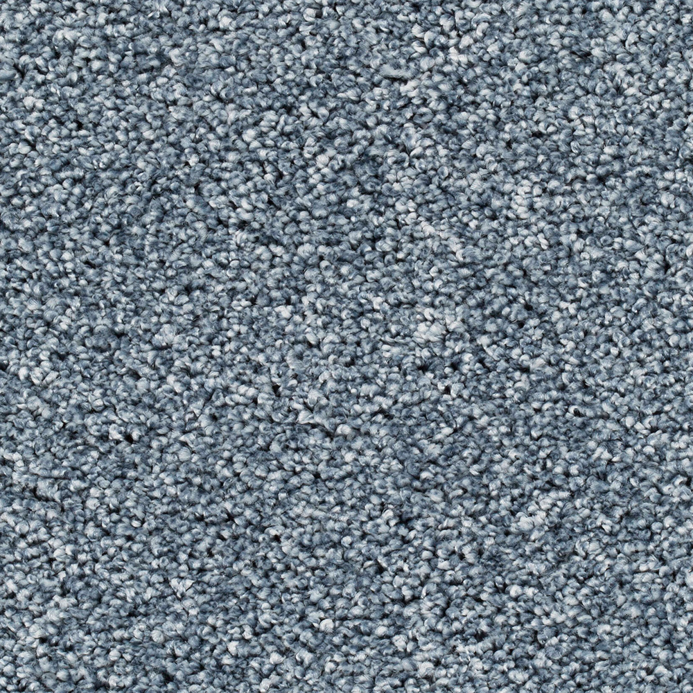 Teppichboden Carisma Velours Meterware auf Rolle hellblau 500 cm