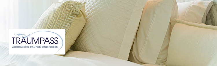 gemütliche Kissen mit nachhaltiger, natürlicher Dauenen oder Federfüllung.