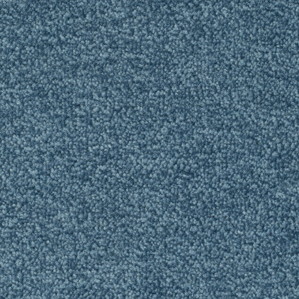 Teppichboden Astro Velours Meterware auf Rolle Blau 400 cm