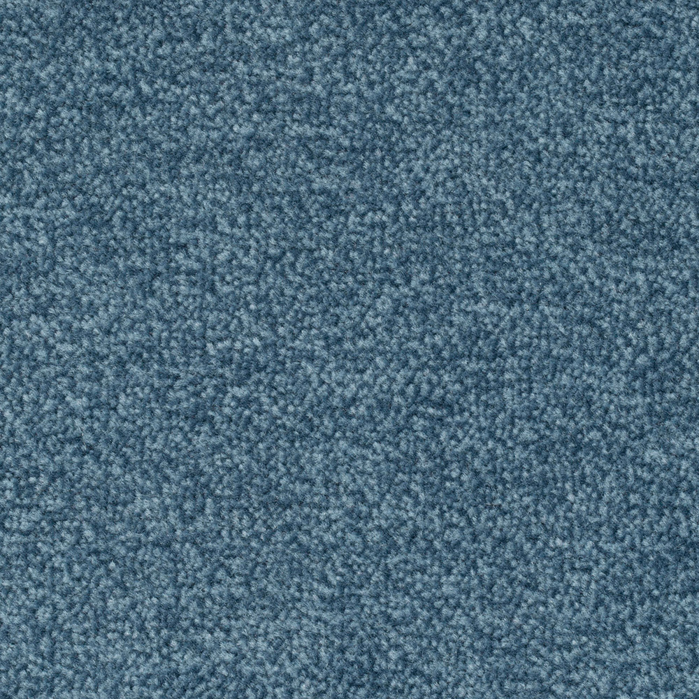 Teppichboden Astro Velours Meterware auf Rolle blau 400 cm