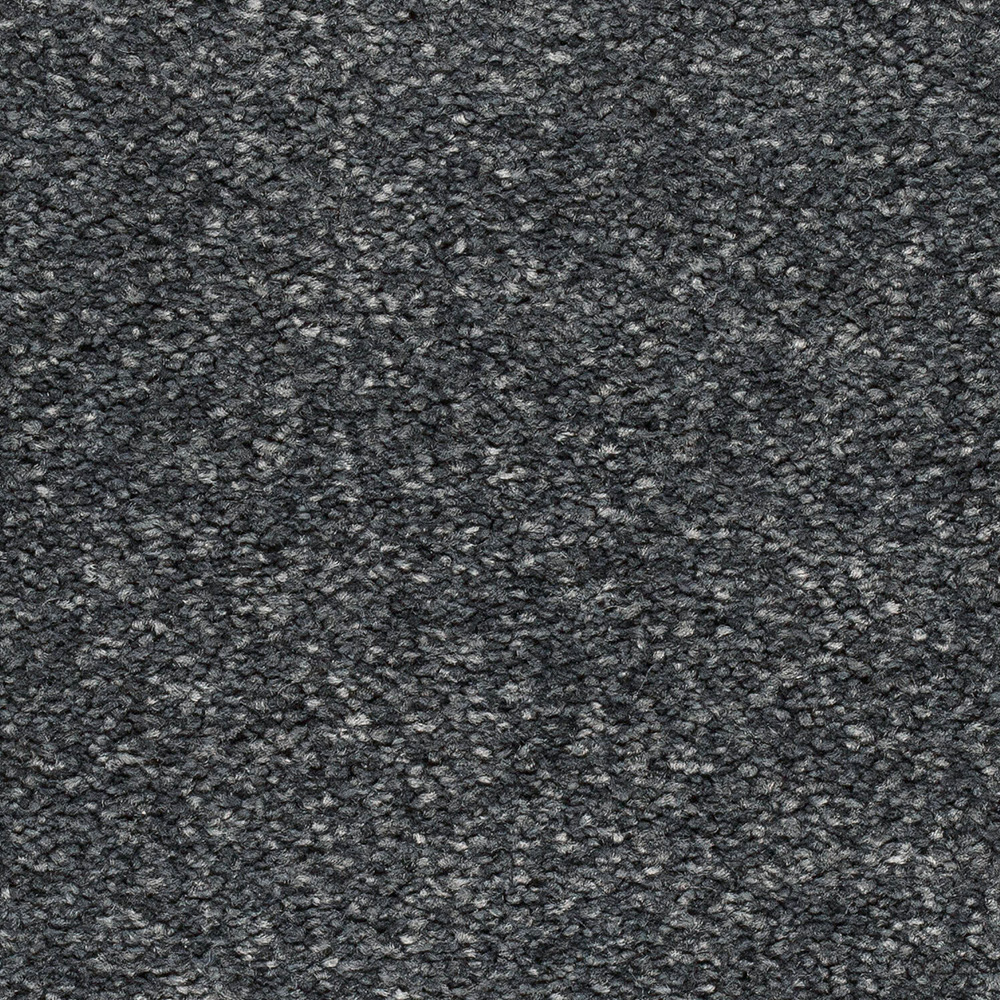 Teppichboden Toledo Velours Meterware auf Rolle dunkelgrau 500 cm