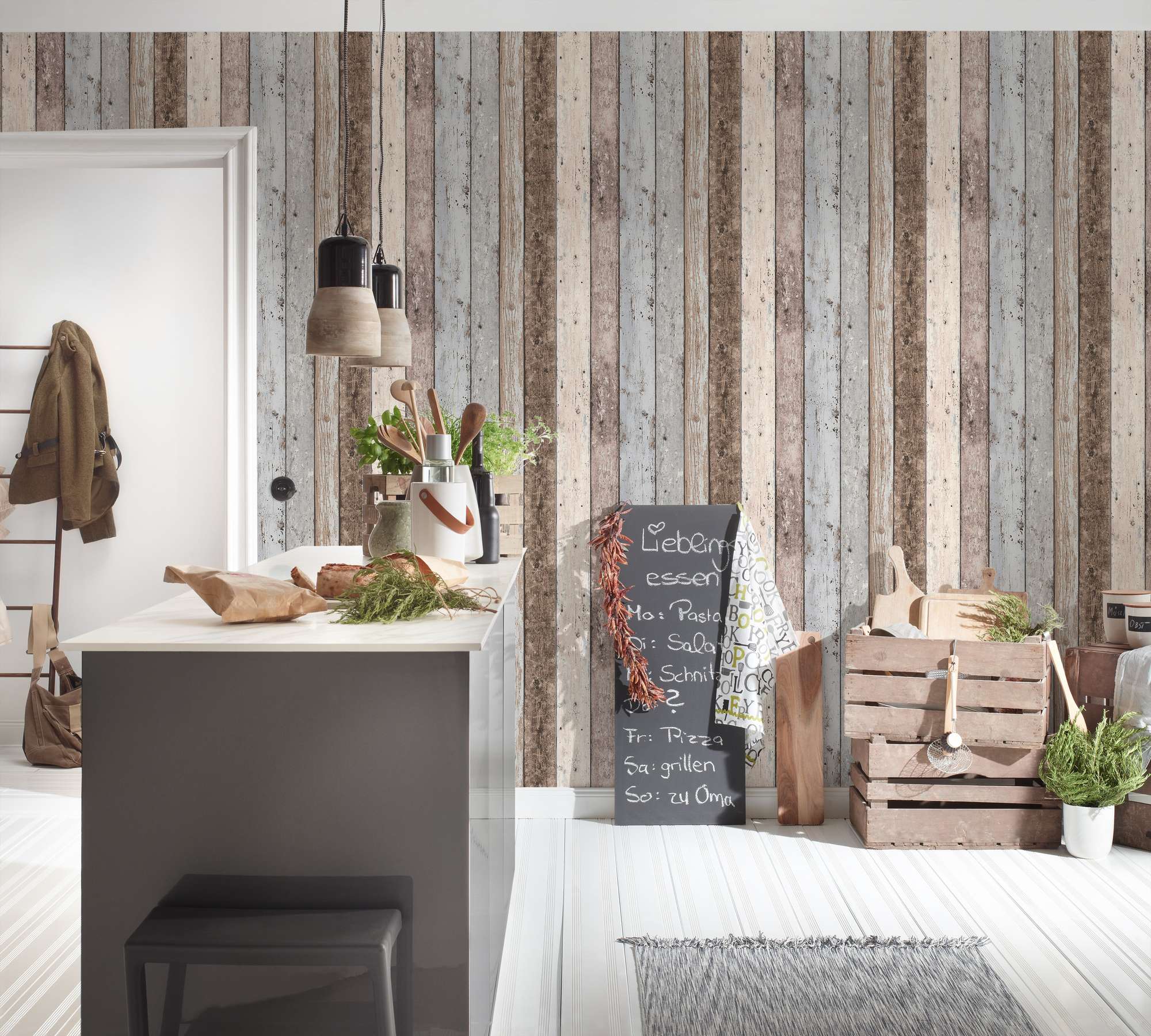 Vliestapete Elements II Holzoptik 855039