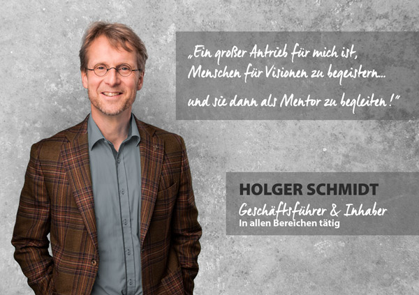 Portrait Holger Schmidt, professionelle Kauffrau für Büromanagement.