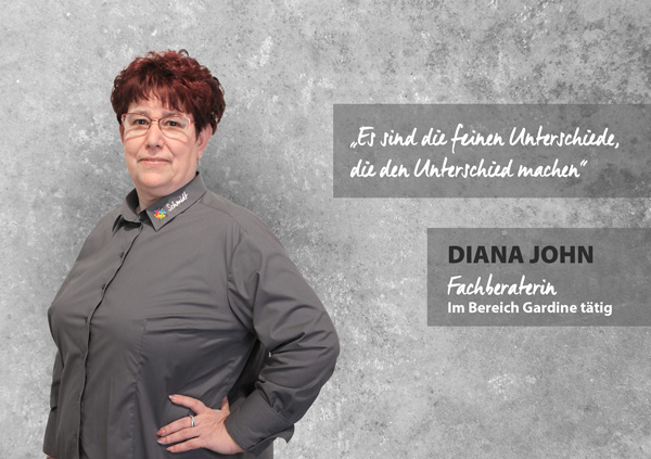 Portrait Diana John, Fachberaterin im Bereich Gardine
