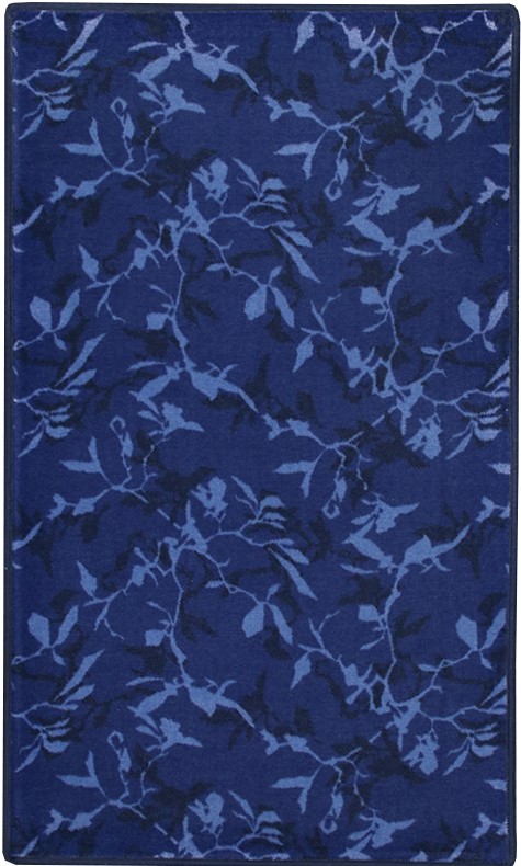 Haustierteppich Imperial Pflanzen blau