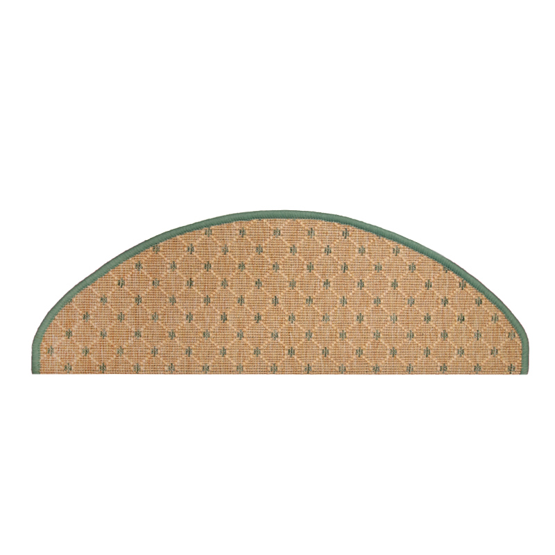 Stufenmatte Flachgewebe grün halbrund 56 x 18 cm