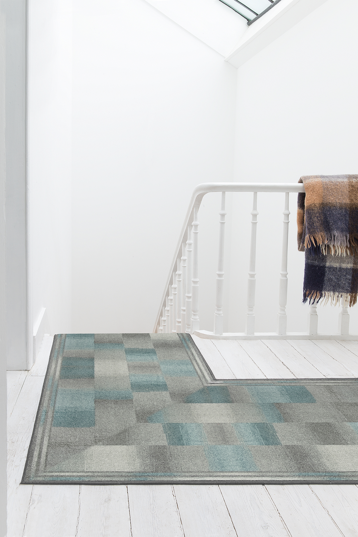 Teppichläufer Ikat Meterware Frisé-Oberfläche modernes Design