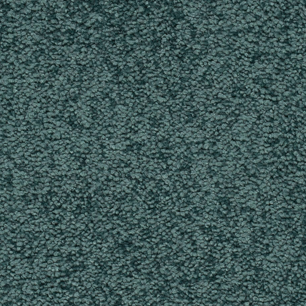 Teppichboden Plaza Velours Meterware auf Rolle grünblau 500 cm