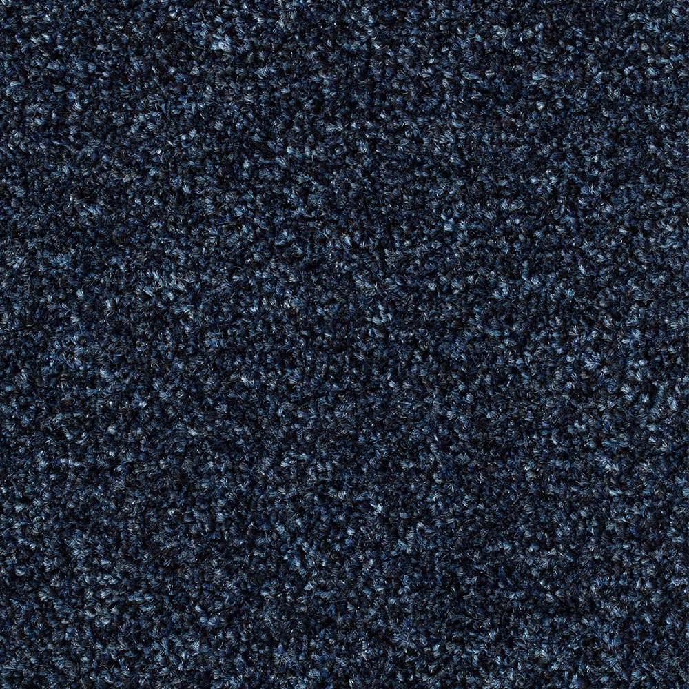 Teppichboden Lagos Velours Meterware auf Rolle blau 500 cm