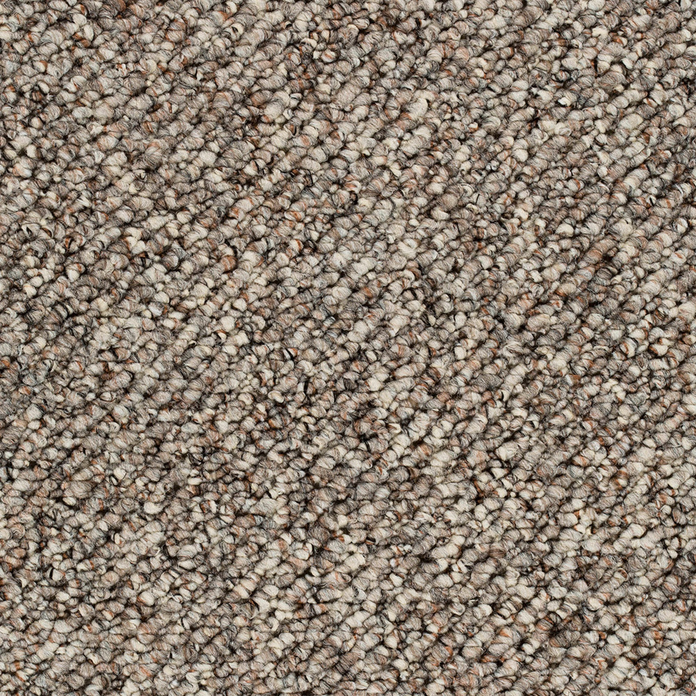 Teppichboden Togo Schlinge Meterware auf Rolle graubraun 400 cm