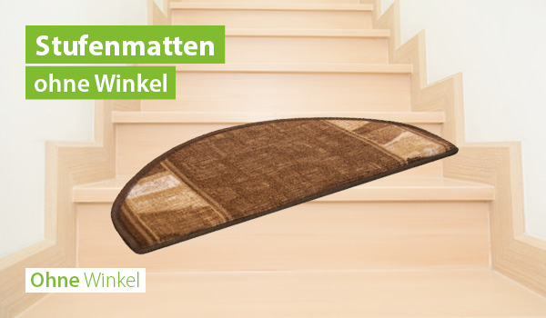 Stufenmatten auch ohne Winkel erhältlich