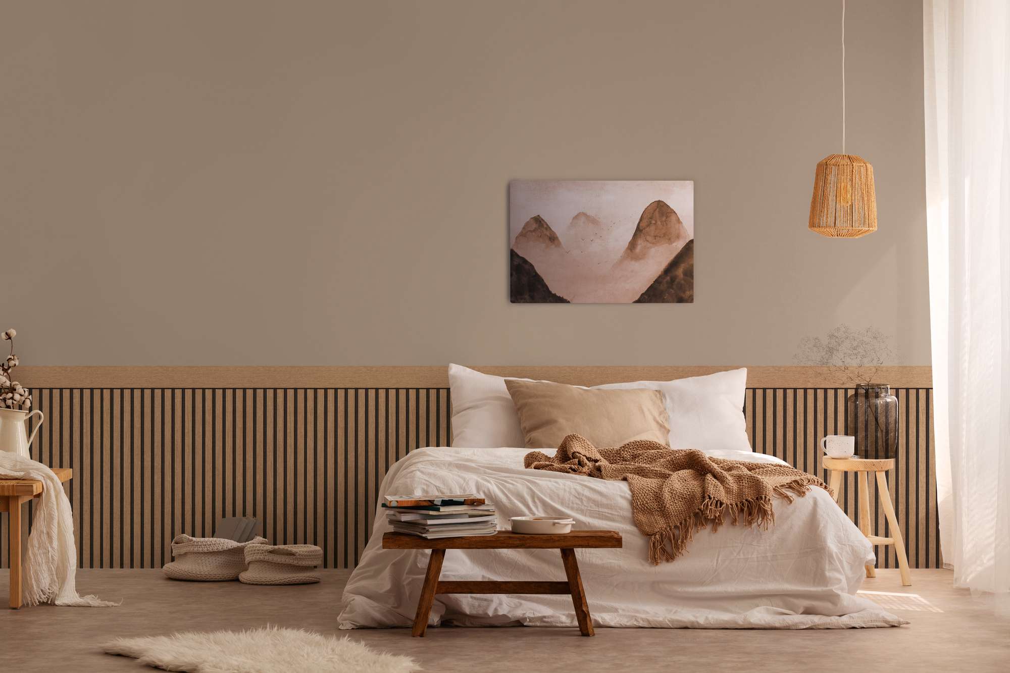 Vliestapete Wallpanel  Wandpaneel Akustik-Paneel Muster 397444