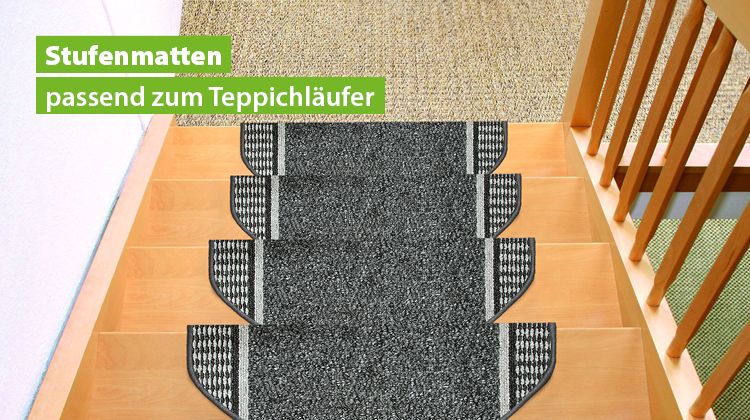 Stufenmatten passend zum Teppichläufer