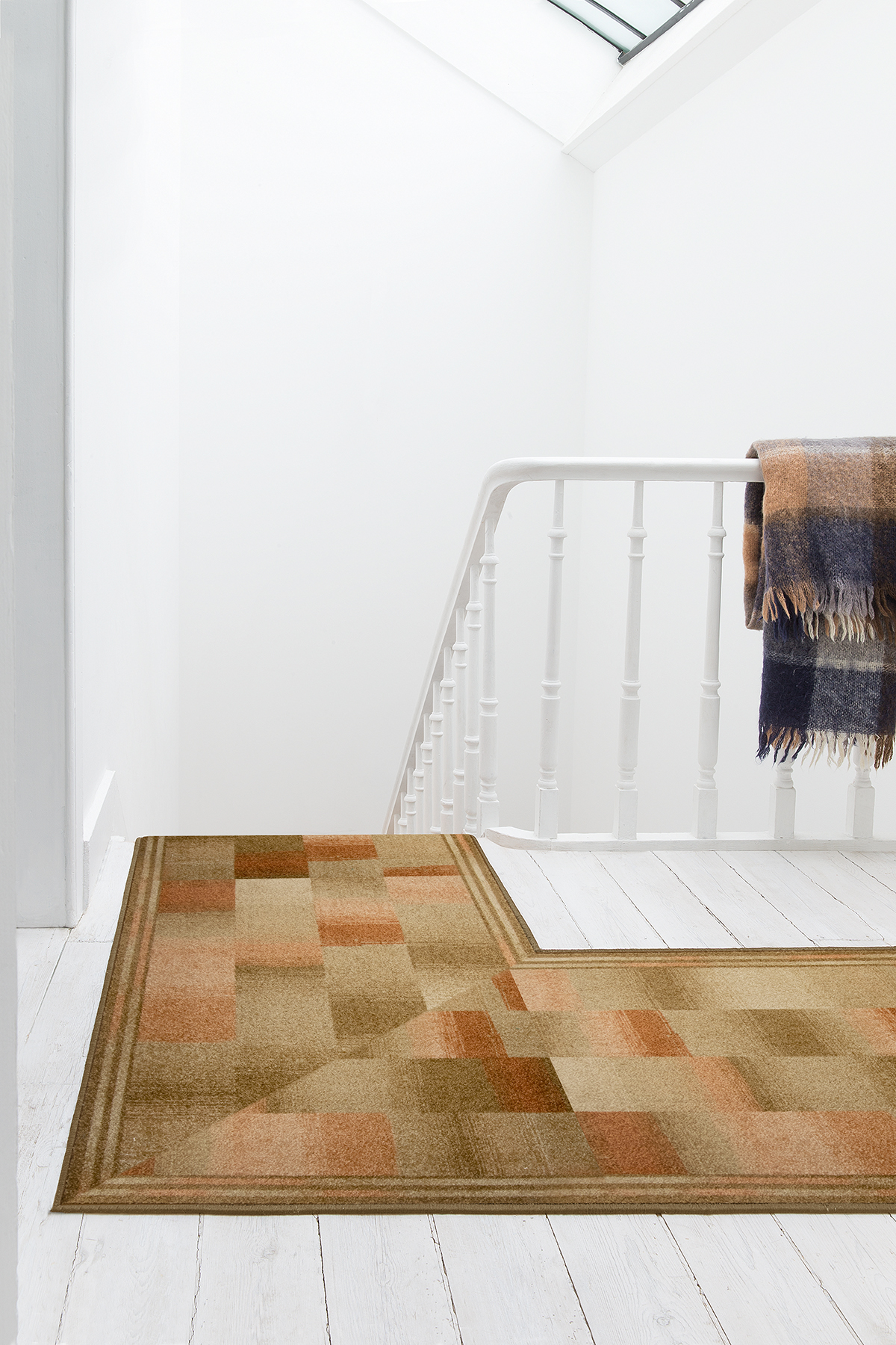 Teppichläufer Ikat Meterware Frisé-Oberfläche modernes Design