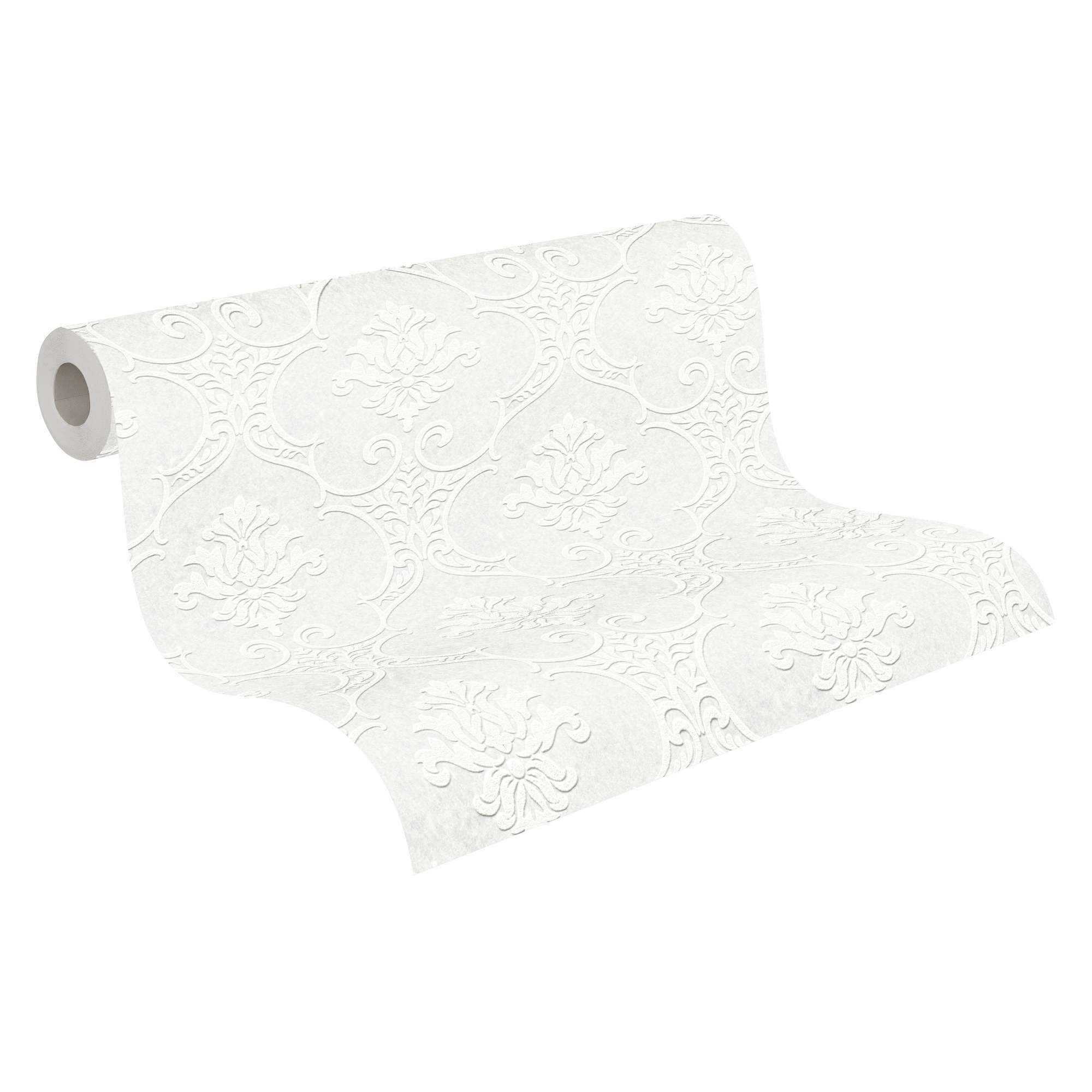 Vliestapete Meistervlies 8 Überstreichbare Struktur-Barock-Tapete 3D Struktur 354771