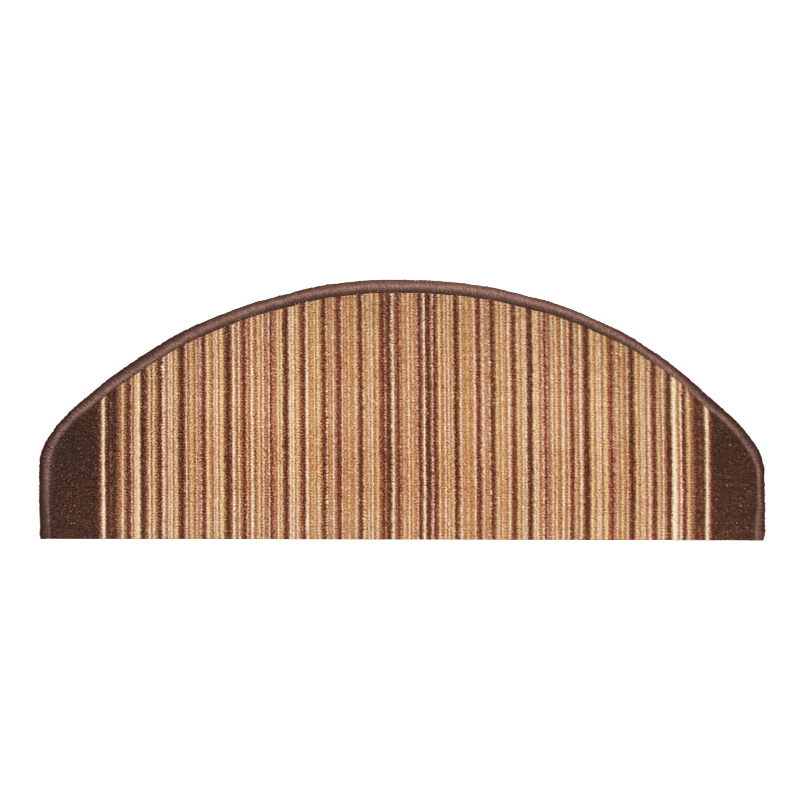 Stufenmatte Carnaby braun halbrund 65 x 23,5 cm
