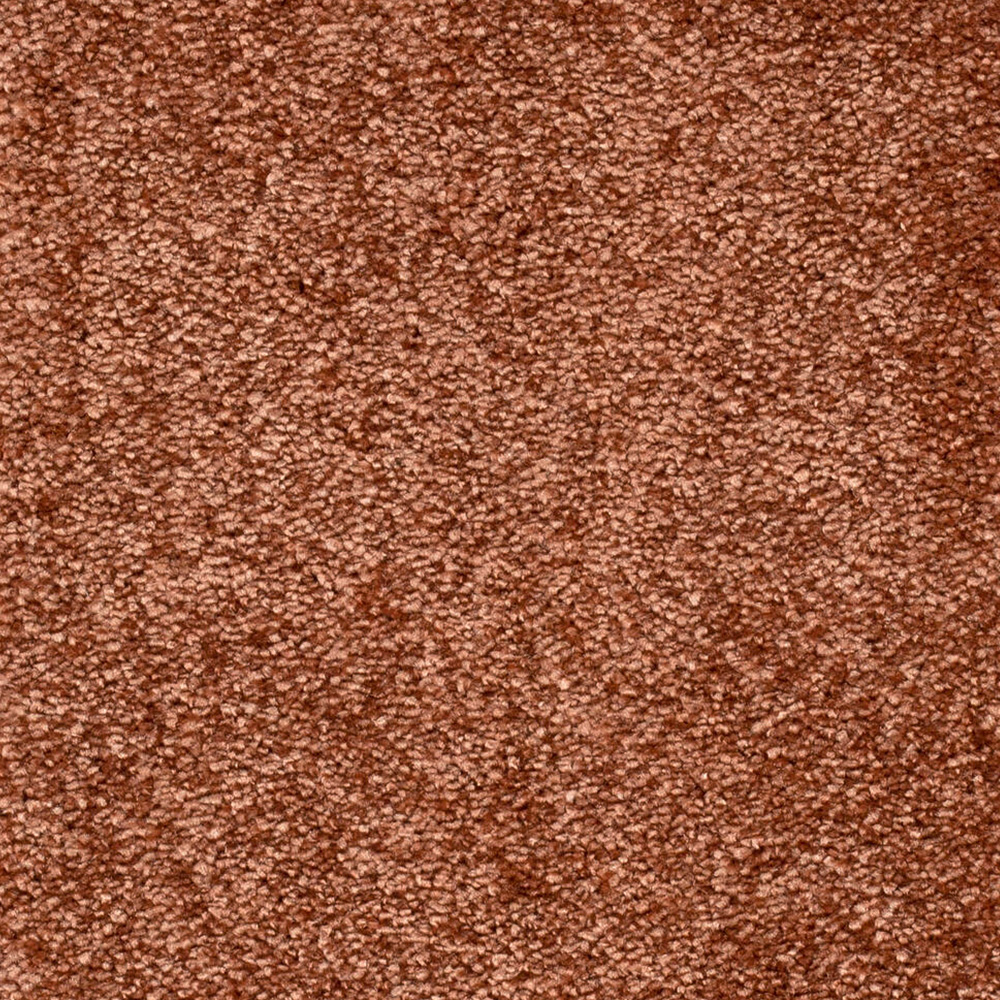 Teppichboden Luna Velours Meterware auf Rolle terracotta 400 cm