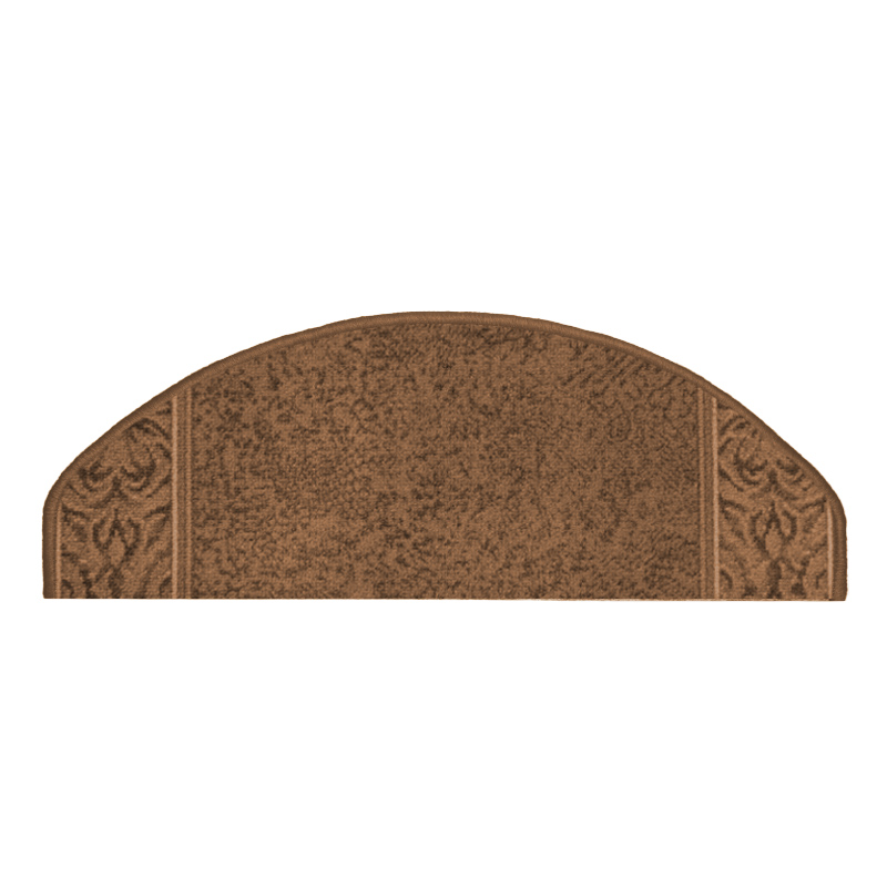 Stufenmatte St. Tropez mocca halbrund 56 x 18 cm