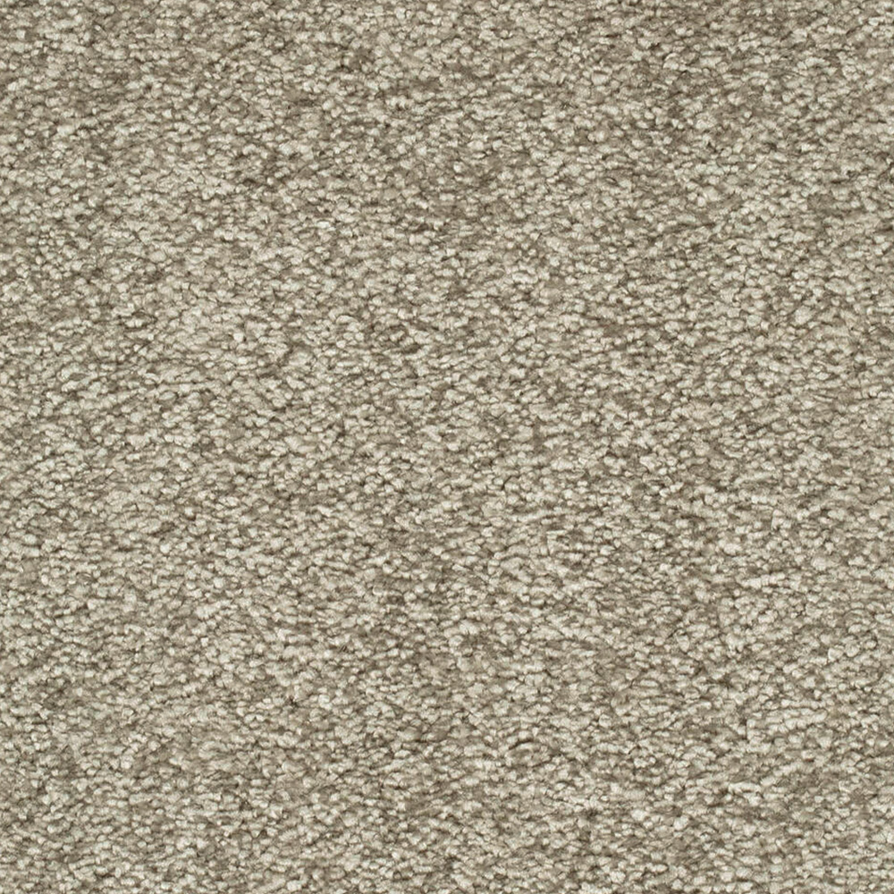 Teppichboden Luna Velours Meterware auf Rolle graubraun 400 cm