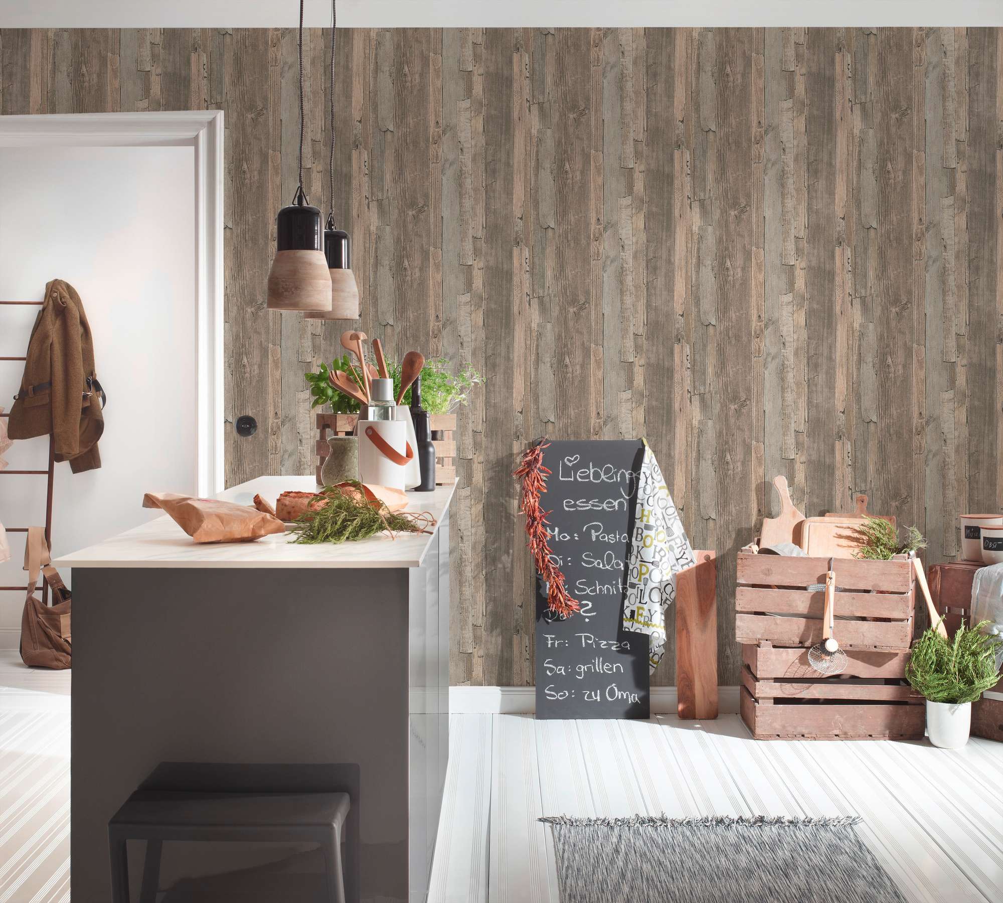 Vliestapete Elements II Holzoptik 954053