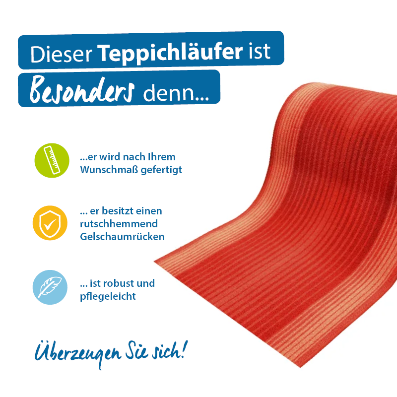 Teppichläufer Capitol/Oscar Meterware Feinschlingen modernes Design