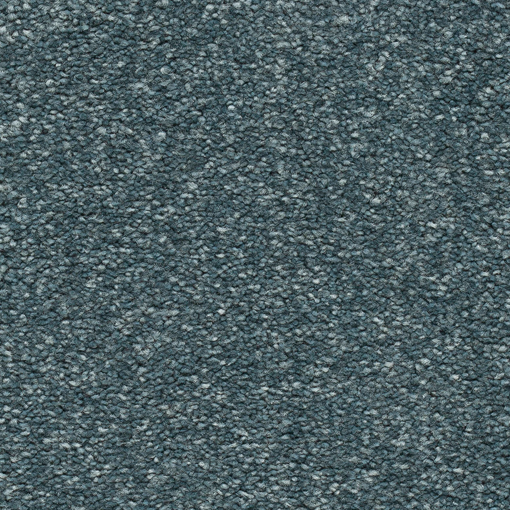 Teppichboden Toledo Velours Meterware auf Rolle blau 500 cm