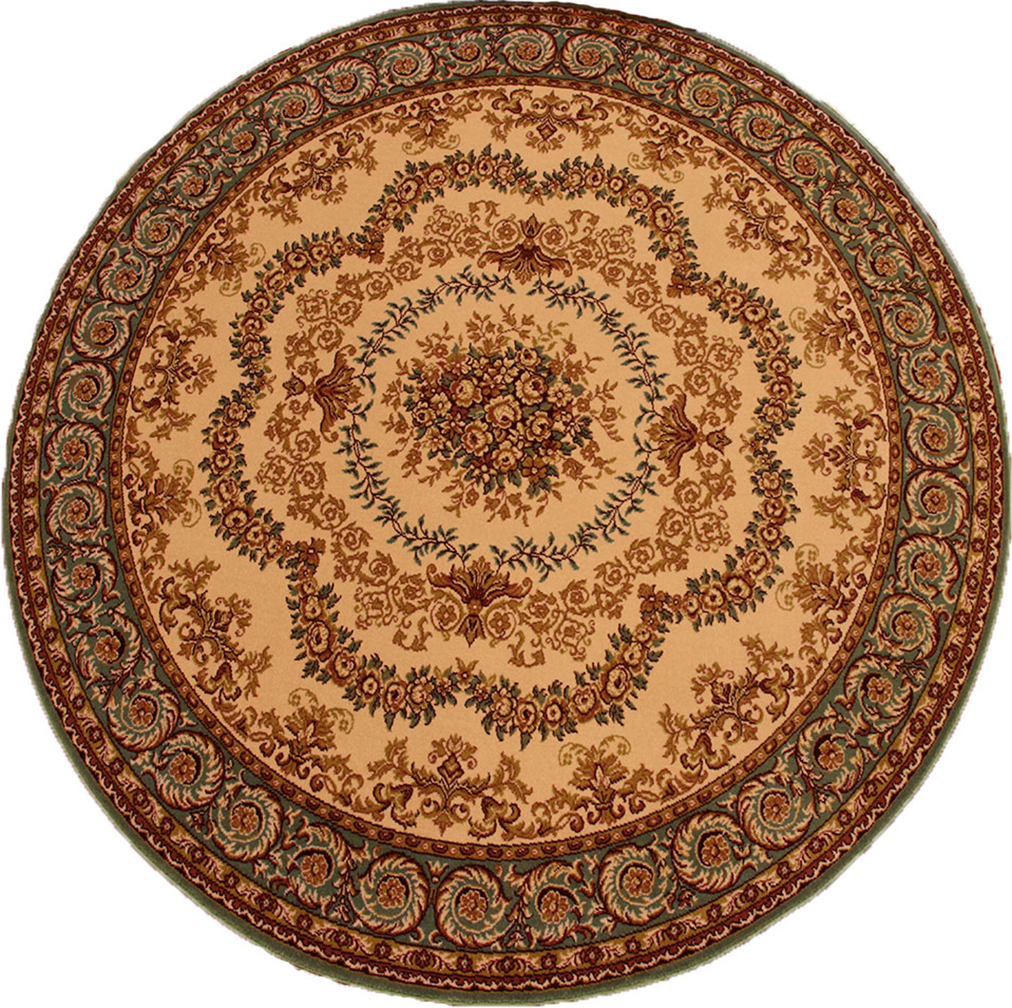 Teppich Lano Chambord floral beige 170cm rund