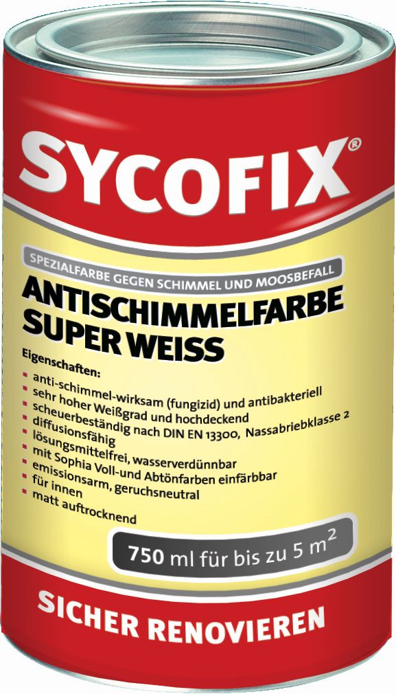 SYCOFIX ® Anti - Schimmel - Fa rbe   750 ml  4 Stk. 1 VE