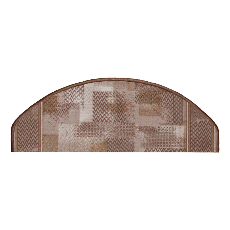 Stufenmatte Tribe taupe halbrund 65 x 23,5 cm